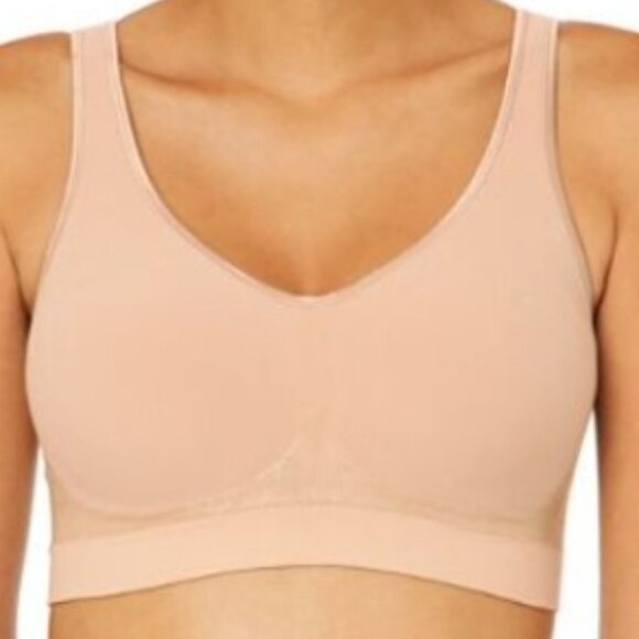BALI -INTIMATE -COMFORT FLEX FIT SHAPING WIRELESS BRA -NUDE- SZ MEDIUM-NWT - Picture 1 of 9
